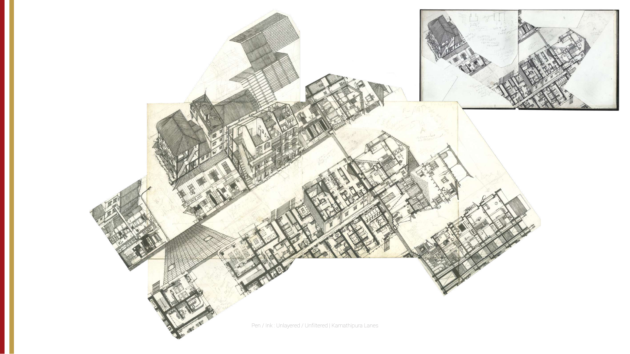 Pen and ink studies from the MONTAGE archive